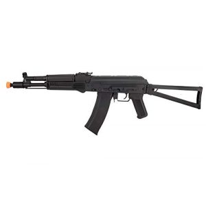 Lancer Tactical Airsoft Rifle 1 Lancer Tactical AK-Series AKS-105 AEG Airsoft Rifle with Skeleton Foldable Stock Black