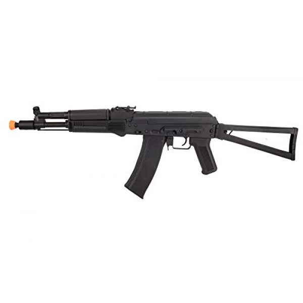 Lancer Tactical Airsoft Rifle 1 Lancer Tactical AK-Series AKS-105 AEG Airsoft Rifle with Skeleton Foldable Stock Black