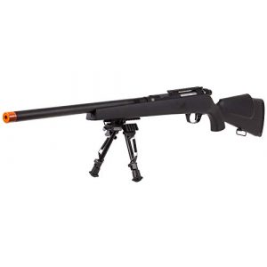 TSD Airsoft Rifle 1 TSD UHC Super X9 Double Bolt Airsoft Rifle, Black Box Mag Airsoft Gun (No Scope)