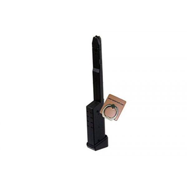 CYMA Airsoft Gun Magazine 2 CYMA 100rd Long Airsoft Magazine for G18C (CM030) AEP Black -Mobile Ring Included