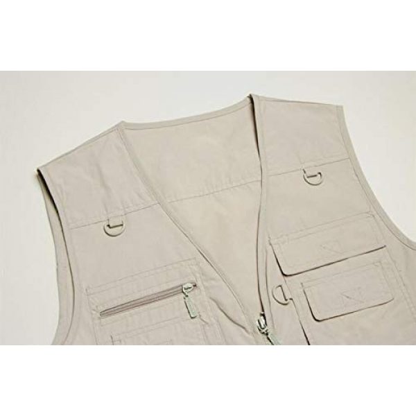 DAFREW Airsoft Tactical Vest 4 DAFREW Thin Vest Outdoor Leisure Fishing Vest Men's Vest Photography Vest (Color : Green, Size : XXL)