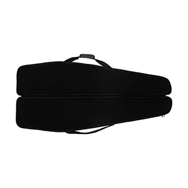 Allen Company Rifle Case 5 Gear Fit MAG Rifle Case, 50 inches, Magnetic Flap Pocket, Removable Organizer for Ammo/Tools and More, Fleece Cylindrical Nose Pocket Protects Scope, Heavy Duty Padding, Black and Heather Gray