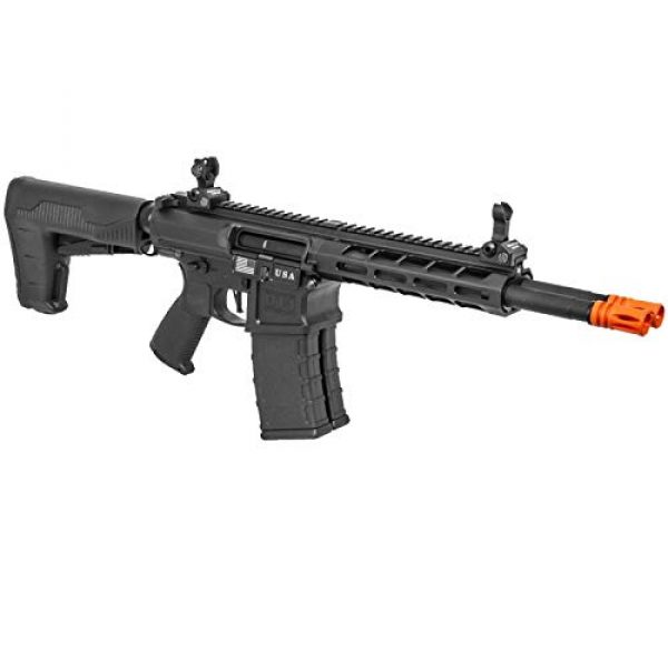 Lancer Tactical Airsoft Rifle 4 Lancer Tactical Classic Army DT-4 Double Barrel AR AEG Airsoft Rifle Black 350 FPS
