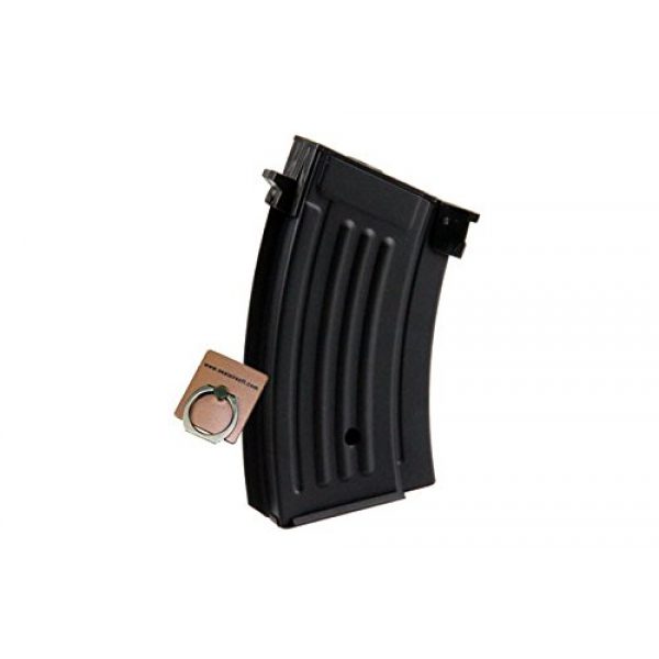 CYMA Airsoft Gun Magazine 2 CYMA 220rds Metal Magazine for Airsoft Marui Std, ICS, AKS74 AKS74U AKS47 AEG -Mobile Ring Included
