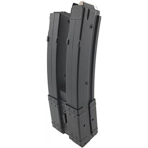 SportPro Airsoft Gun Magazine 5 SportPro 560 Round Polymer Double High Capacity Magazine for AEG MP5 Airsoft - Black