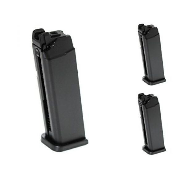 Airsoft Shopping Mall Airsoft Gun Magazine 1 Airsoft Shooting Gear APS 3pcs 23rd Top Gas Turbo Magazine for Marui/APS DRAGONFLY D-MOD GBB Pistol