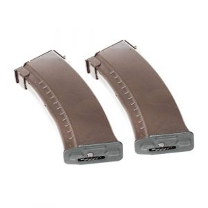 Generica Airsoft Gun Magazine 1 Airsoft Spare Parts CYMA 2pcs 500rd Map Hi-Cap Magazine for APS Tokyo Marui ICS AK Series AEG Dark Brown
