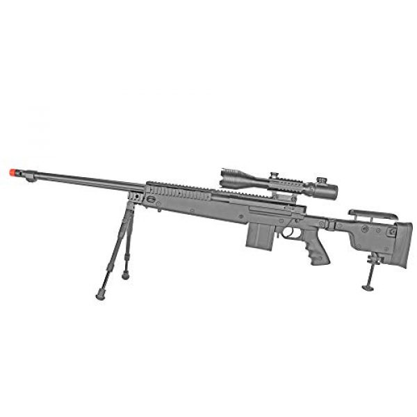 BBTac Airsoft Rifle 2 BBTac Well MB04 G-22 AWM Airsoft Sniper Rifle with 3-9 x 40 Scope and Bi-Pod