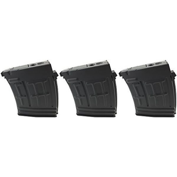 SportPro Airsoft Gun Magazine 1 SportPro CYMA 120 Round Metal High Capacity Magazine for AEG Dragunov SVD 3 Pack Airsoft - Black