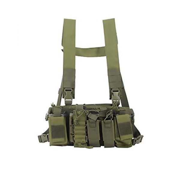 WEQ Airsoft Tactical Vest 1 WEQ Multifunctional Tactical Vest Outdoor Equipment Tactical Chest Hanging Combat Training Vest (Color : #E)