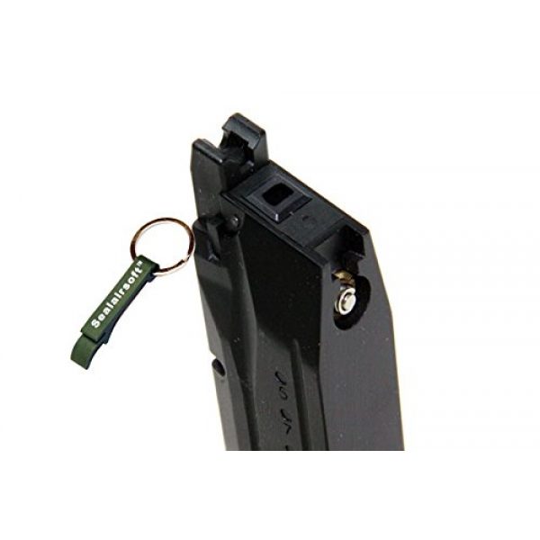 WE Airsoft Gun Magazine 2 WE 15rds Airsoft Gas Magazine For M&P Compact Series GBB Black -Mobile Ring Included
