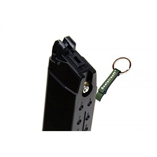 WE Airsoft Gun Magazine 2 WE 50rds Airsoft Gas Magazine for Marui G17 G18C G17 G18 G19 G23 G34 GBB -Mobile Ring Included