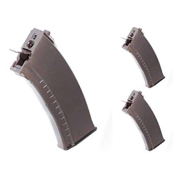 Airsoft Shopping Mall Airsoft Gun Magazine 1 Airsoft Shooting Gear CYMA 3pcs 500rd Map Hi-Cap Magazine for APS Tokyo Marui ICS AK Series AEG Dark Brown