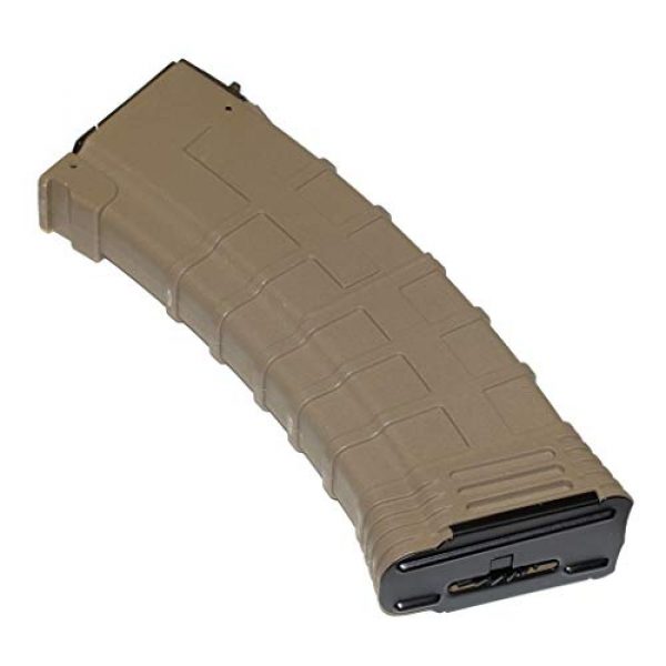 Airsoft Gang Airsoft Gun Magazine 2 Airsoft Parts CYMA 500rd Polymer Hi-Cap Magazine for CYMA APS D-Boys ICS JG G&P Tokyo Marui AK Series AEG Dark Earth Tan