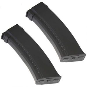 Airsoft Gang Airsoft Gun Magazine 1 Airsoft Parts 2pcs Pack CYMA ABS 150rd Mid-Cap Magazine for AK-Series AEG Black