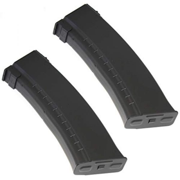 Airsoft Gang Airsoft Gun Magazine 1 Airsoft Parts 2pcs Pack CYMA ABS 150rd Mid-Cap Magazine for AK-Series AEG Black