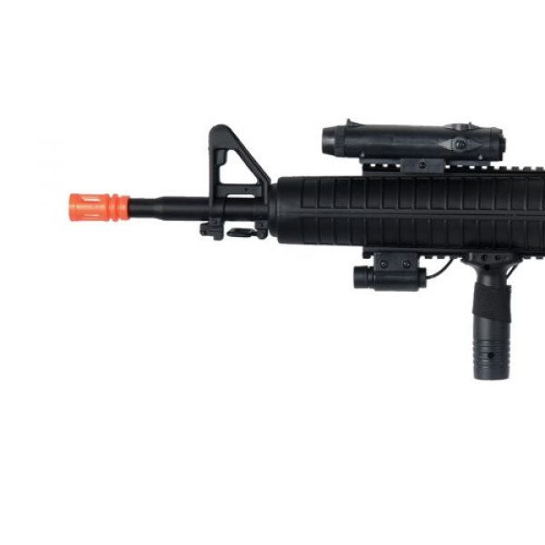 Well Airsoft Rifle 2 Well m16-a3 RIS Spring Airsoft Gun Assault Rifle fps-340 w/Aiming Sight, Flashlight, high Capacity Magazine(Airsoft Gun)
