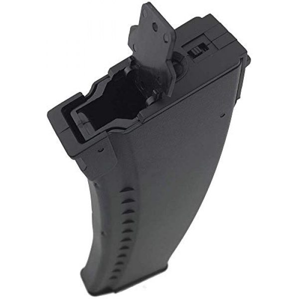 SportPro Airsoft Gun Magazine 3 SportPro 500 Round Polymer AKM Style High Capacity Magazine for AEG AK47 AK74 Airsoft - Black