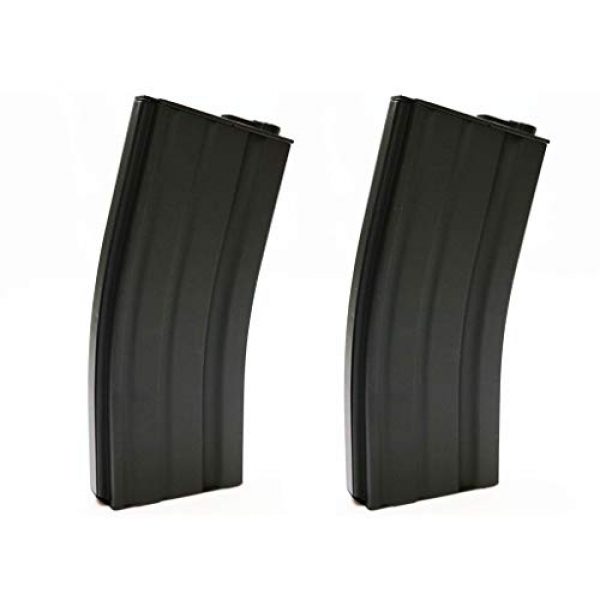 Generica Airsoft Gun Magazine 1 Airsoft Spare Parts 2pcs Pack E&C 70rd Mid-Cap Magazine for M4 Series AEG Black
