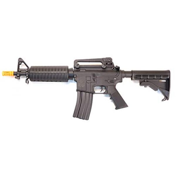 CyberGun Airsoft Rifle 1 CyberGun Colt M4 Sportsline Commando AEG- Black, Includes Battery and Charger, Multi-Color (180894/92584)