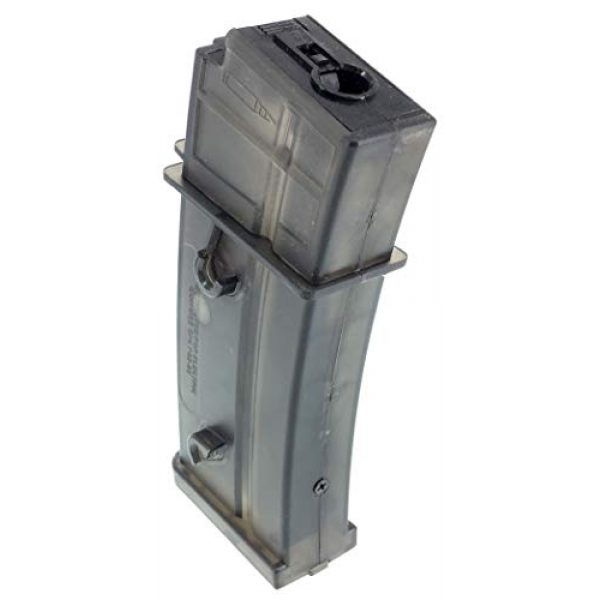 SportPro Airsoft Gun Magazine 2 SportPro Jing Gong 420 Round Flash Polymer High Capacity Flash Magazine for AEG G36 Airsoft - Black