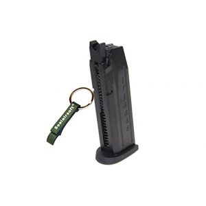 WE Airsoft Gun Magazine 1 WE 22rds Airsoft Gas Magazine For M&P Series GBB Black -Mobile Ring Included