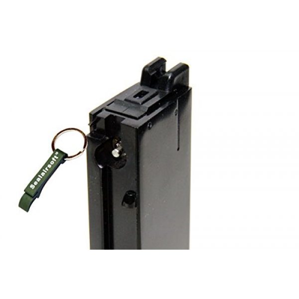 WE Airsoft Gun Magazine 2 WE 26rds Airsoft Gas Magazine M712 C96 Series GBB Black -Mobile Ring Included