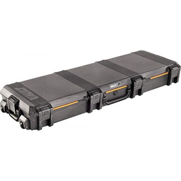 Pelican Rifle Case 1 Vault by Pelican - V800 Double Rifle Case with Foam (Black)