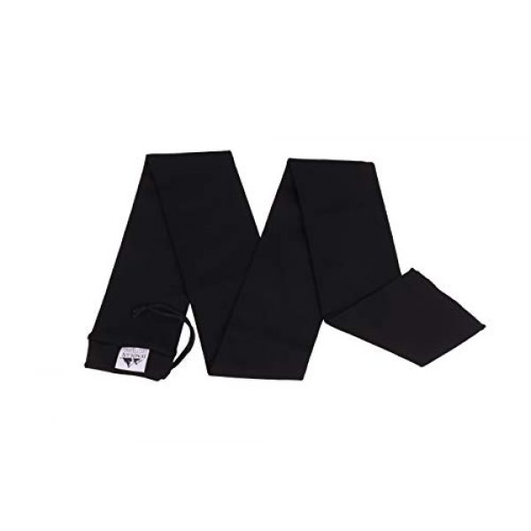 Jenolan Collections Rifle Case 2 Jenolan Collections His and Hers Silicone Treated 4.3" x 55" Pink and Black Gun Socks Pack for Shotguns, Rifles and Barrels (4 Pack) Included is a His and Hers Gun Cleaning Cloth.