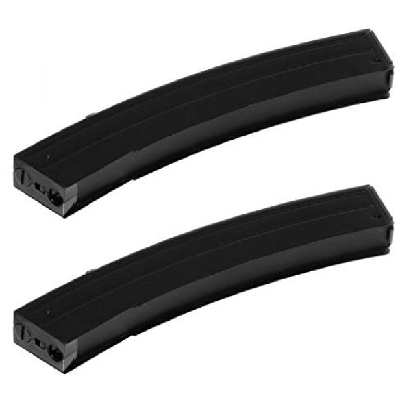 Airsoft Gang Airsoft Gun Magazine 1 Airsoft Parts 2pcs 110rd Metal Mid-Cap Mag Magazine for S&T Sterling Series AEG SMG Black