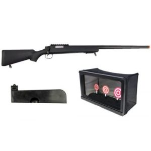 Well Airsoft Rifle 1 Well bar10 airsoft sniper rifle 420 fps extra magazine auto return bb target(Airsoft Gun)