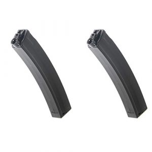 Airsoft Shopping Mall Airsoft Gun Magazine 1 Airsoft Shooting Gear 2pcs 250rd Hi-Cap Mag Magazine for JG Golden Eagle 6851 MP5 Series AEG Black