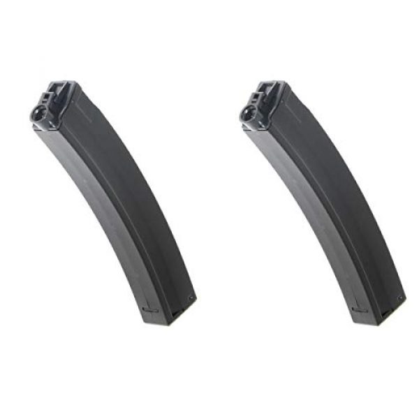 Airsoft Shopping Mall Airsoft Gun Magazine 1 Airsoft Shooting Gear 2pcs 250rd Hi-Cap Mag Magazine for JG Golden Eagle 6851 MP5 Series AEG Black