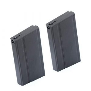Generica Airsoft Gun Magazine 1 Airsoft Spare Parts CYMA 2pcs 180rd Mid-Cap Mag Magazine for CYMA Tokyo Marui M14 Series AEG Black