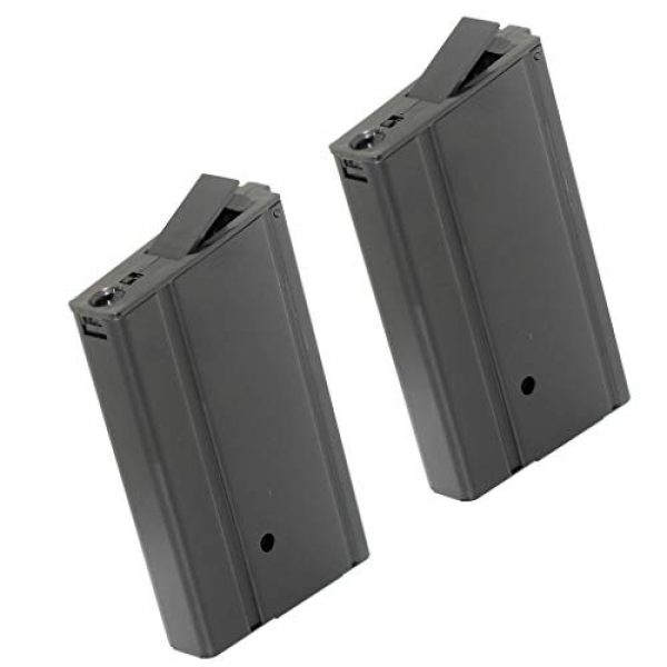 Generica Airsoft Gun Magazine 1 Airsoft Spare Parts CYMA 2pcs 400rd Hi-Cap Mag Magazine for CYMA Tokyo Marui M14 Series AEG Black