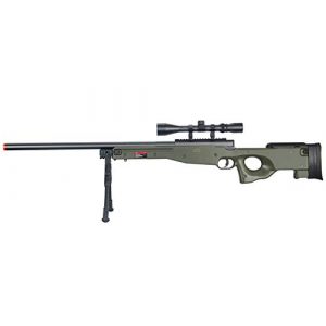 Well Airsoft Rifle 1 Well MB01 Airsoft Sniper Rifle W/Scope and Bipod - OD Green