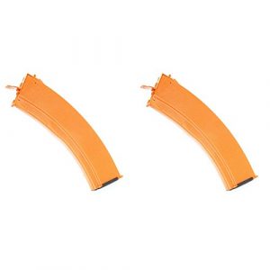 Airsoft Shopping Mall Airsoft Gun Magazine 1 Airsoft Shooting Gear CYMA 2pcs RPK74 800rd Flash Mag Hi-Cap Magazine For AK Series AEG Orange Brown