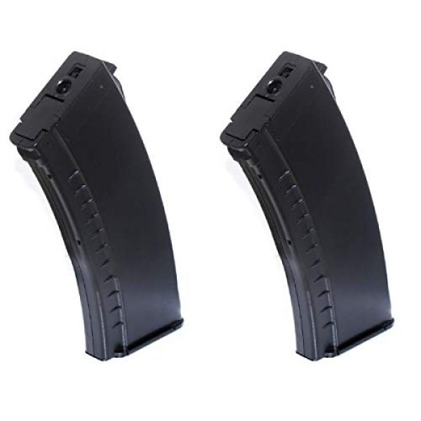 Airsoft Shopping Mall Airsoft Gun Magazine 1 Airsoft Shooting Gear APS 2pcs 500rd Plastic Hi-Cap Mag Magazine for CYMA ICS Marui AK AEG BK