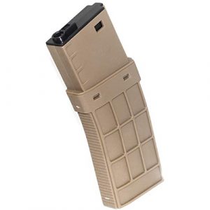Airsoft Shopping Mall Airsoft Gun Magazine 1 Airsoft Shooting Gear CYMA 220rd Waffle Mag Mid-Cap Magazine for CYMA, APS, D-Boys, ICS, Classic Army, G&P, Tokyo Marui M4 M16 Series AEG Dark Earth Tan