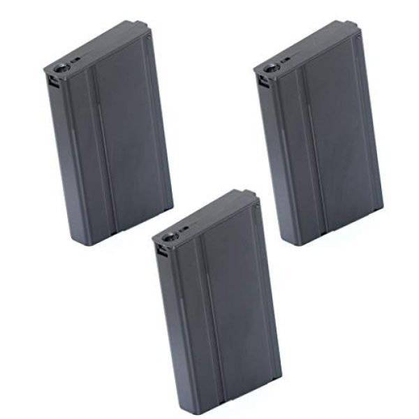 Airsoft Gang Airsoft Gun Magazine 1 Airsoft Parts CYMA 3pcs 180rd Mid-Cap Mag Magazine for CYMA Tokyo Marui M14 Series AEG Black