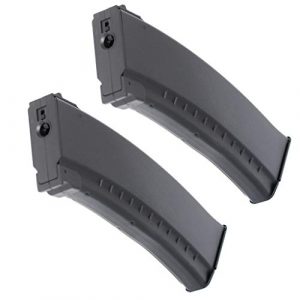 Generica Airsoft Gun Magazine 1 Airsoft Spare Parts 2pcs Pack CYMA ABS 150rd Mid-Cap Magazine for AK-Series AEG Black