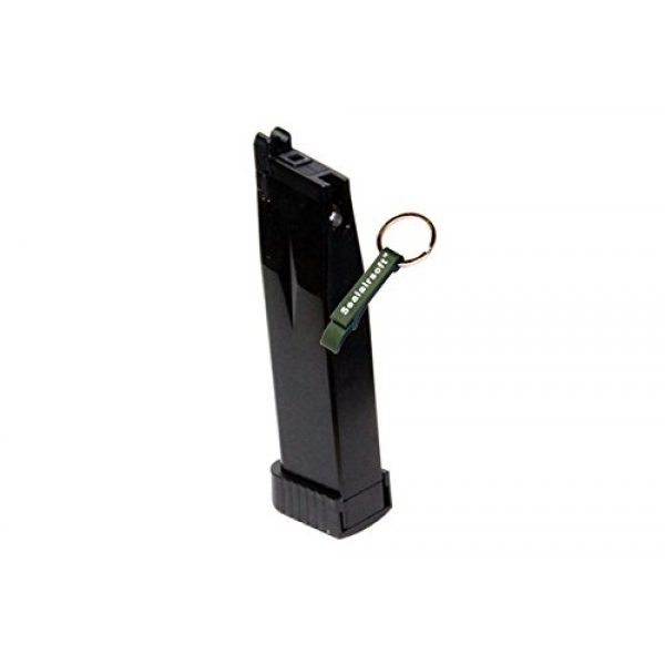 KJW Airsoft Gun Magazine 2 KJ Works 31rds Airsoft Metal 6mm GAS Magazine For KP06 Hi-Capa GBB -Mobile Ring Included
