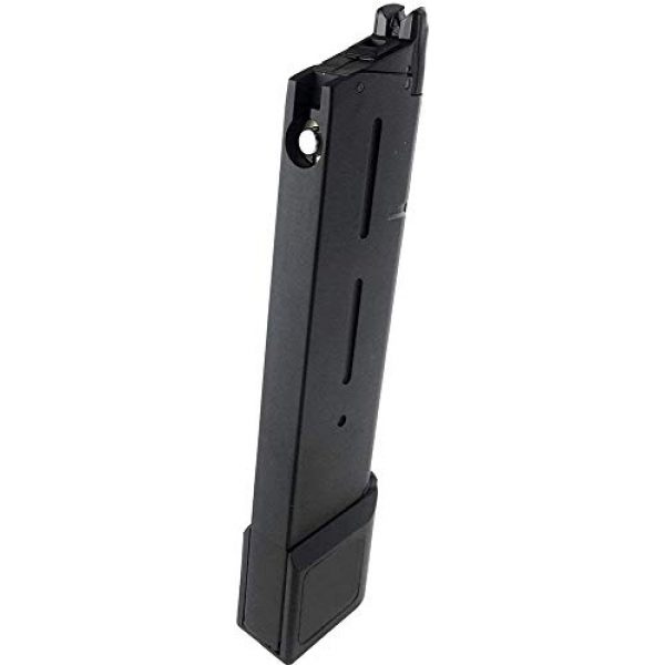 SportPro Airsoft Gun Magazine 4 SportPro Army 40 Round Metal Gas Magazine for GBB MEU 1911 Airsoft - Black