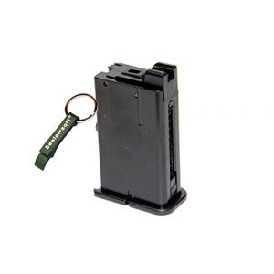 WE Airsoft Gun Magazine 1 WE 10rds Airsoft Gas Magazine M712 C96 Series GBB Black -Mobile Ring Included