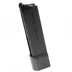 Airsoft Shopping Mall Airsoft Gun Magazine 1 Airsoft Shooting Gear Army 26rd Extended Long Mag Gas Magazine for M1911 R28 GBB Pistol