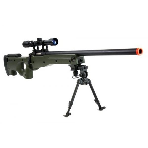 BBTac Airsoft Rifle 5 BBTac BT-96 Bolt Action Sniper Rifle w/ 3-9x Scope and Bipod - OD GREEN