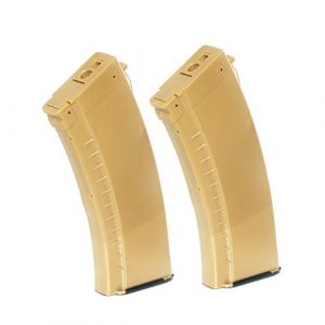 Generica Airsoft Gun Magazine 1 Generica Airsoft Spare Parts APS 2pcs 500rd Plastic Hi-Cap Magazine for CYMA ICS Marui AK Dark Earth