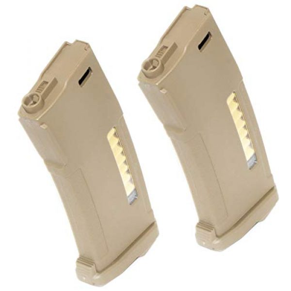 Generica Airsoft Gun Magazine 1 Generica Airsoft Spare Parts 2pcs Pack PTS EPM 150rd Enhanced Polymer Magazine AEG Dark Earth