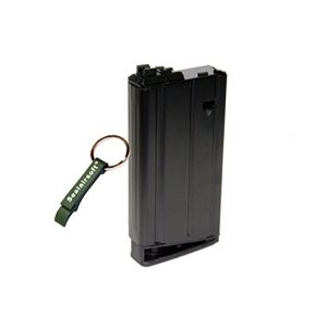 WE Airsoft Gun Magazine 1 WE 31rds Airsoft Gas Magazine Scar-H Series GBB Black -Mobile Ring Included