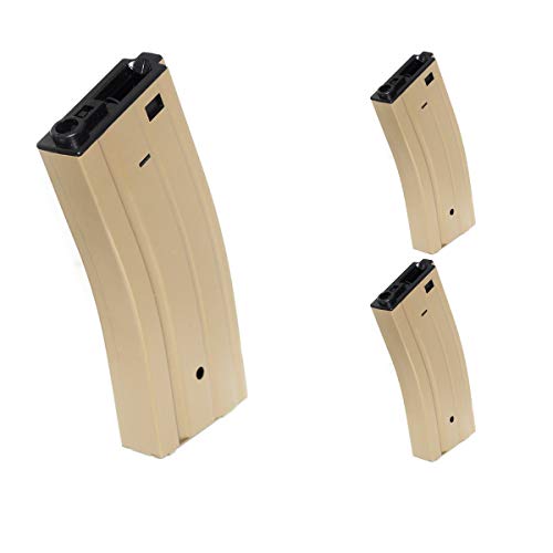 Airsoft Shopping Mall Airsoft Gun Magazine 1 Airsoft Shooting Gear 3pcs 330rd Map Hi-Cap Magazine for CYMA E&C G&P Tokyo Marui ICS Classic Army M4 M16 Series Tan